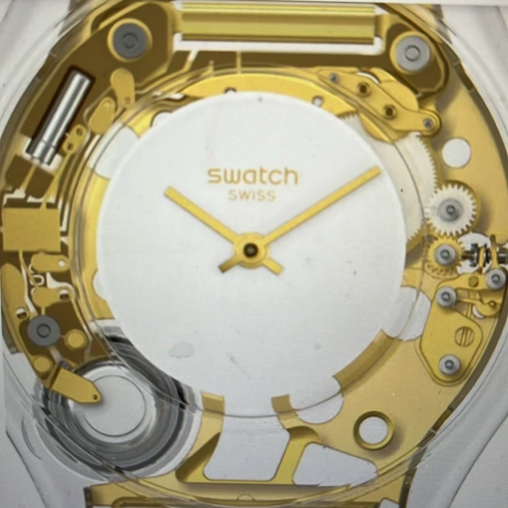 White swatch watch new never worn